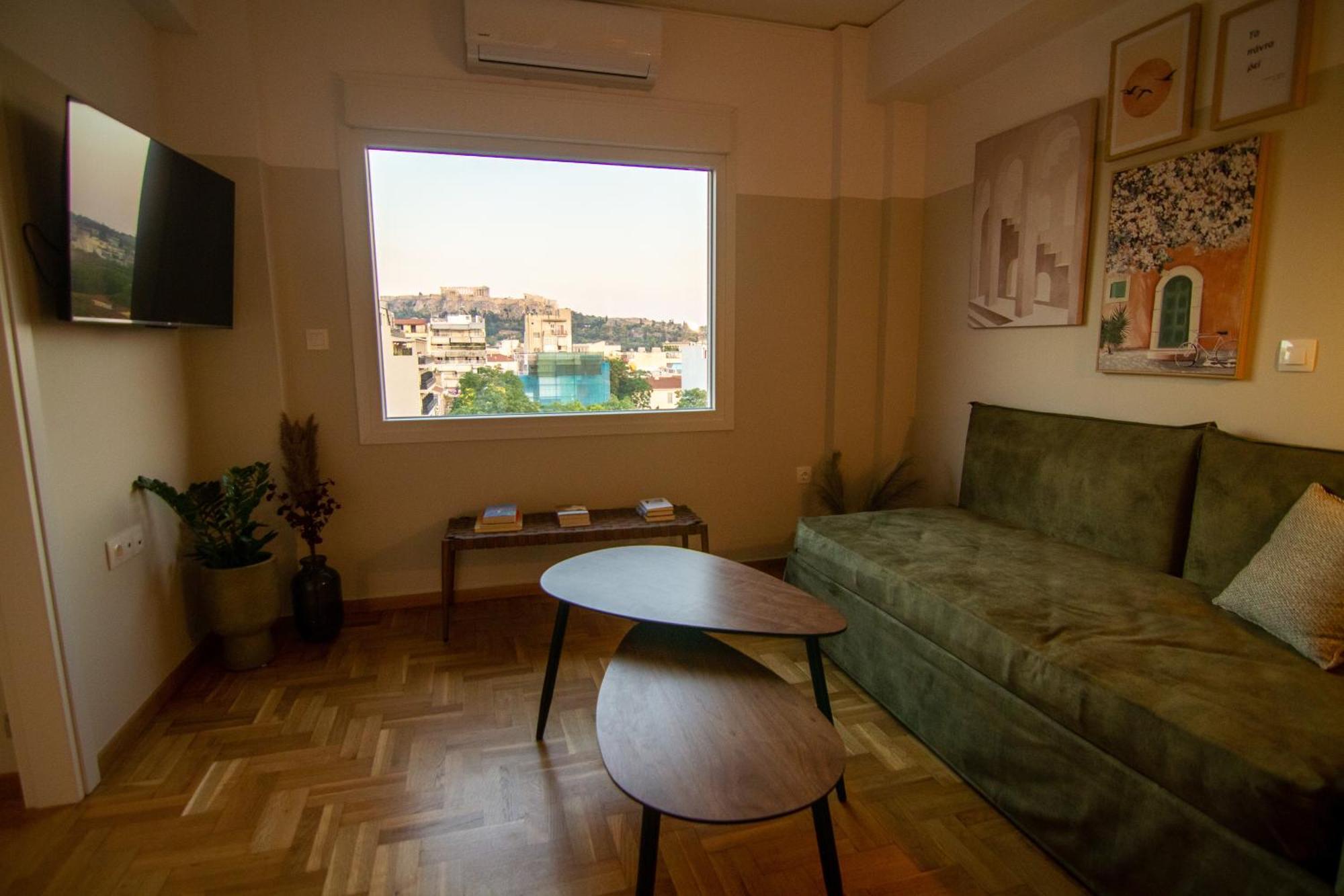 Stunning Acropolis View - 500M Metro - At Historical Center Leilighet Athen Eksteriør bilde